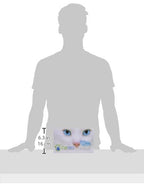 Cat H2O Filtered Cat Water Fountain 67 fl. oz/2.1 Quart with Filter & Dental Care Tablet, Blue/Translucent White