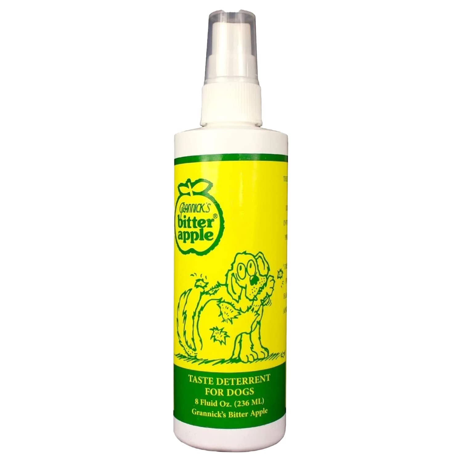 Grannick's Bitter Apple Taste Deterrent Spray Bottle for Dogs, 8 Ounces, Single Main image