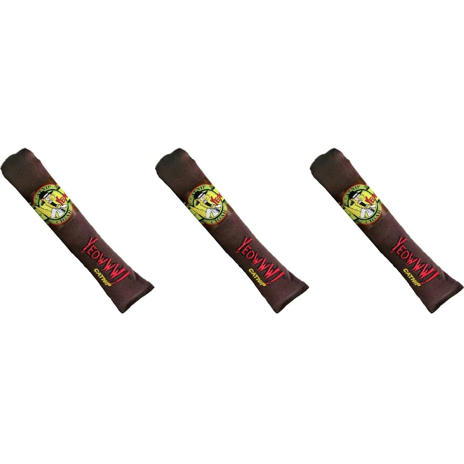 Yeowww! Catnip Cigar 3 Pack | Pure Leaf & Flowertop Blend | Cat and Kitten Toy
