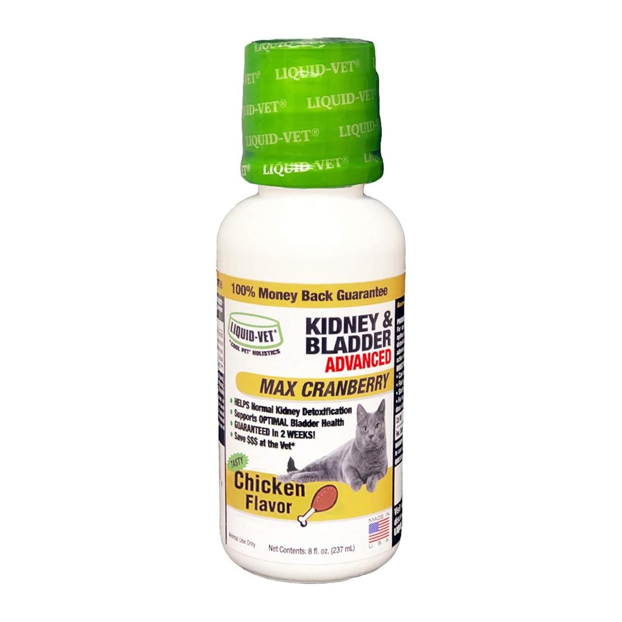 LIQUID-VET Feline Kidney & Bladder Advanced Formula, Plain, 8 oz