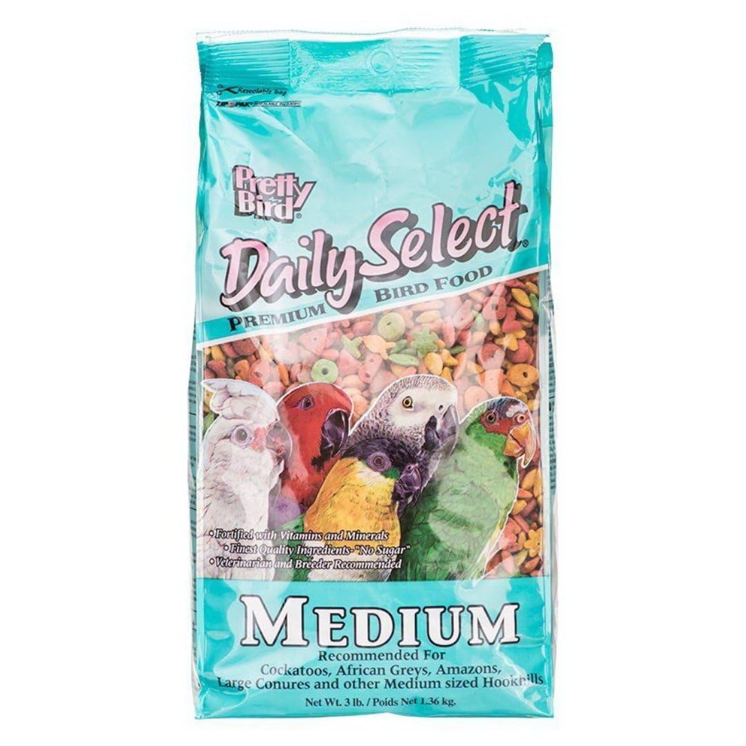 Pretty Bird International Bpb78117 Daily Select Premium Bird Food, Medium, 8-Pound Main image