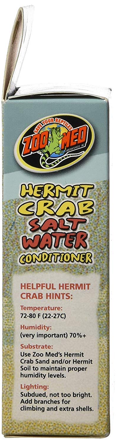(3 Pack) Zoo Med Hermit Crab Salt Water Conditioner, 2.25-Ounce Each Main image