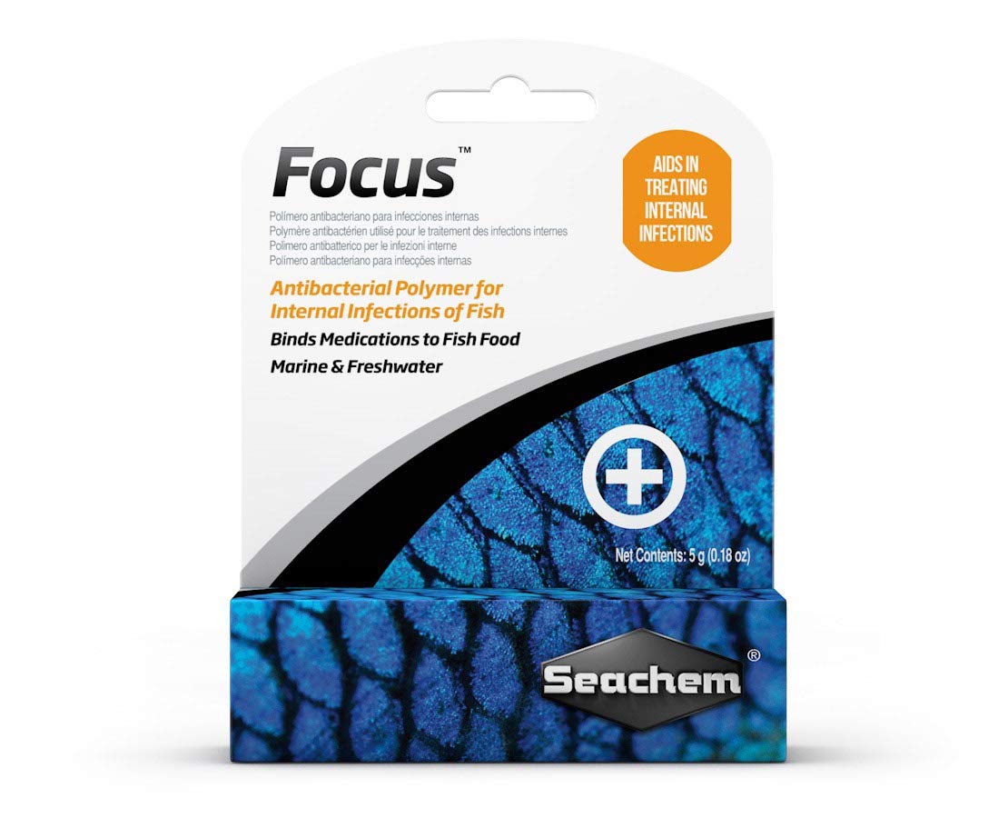 Seachem Focus Freshwater and Marine Fish Medication, 5 Grams Main image