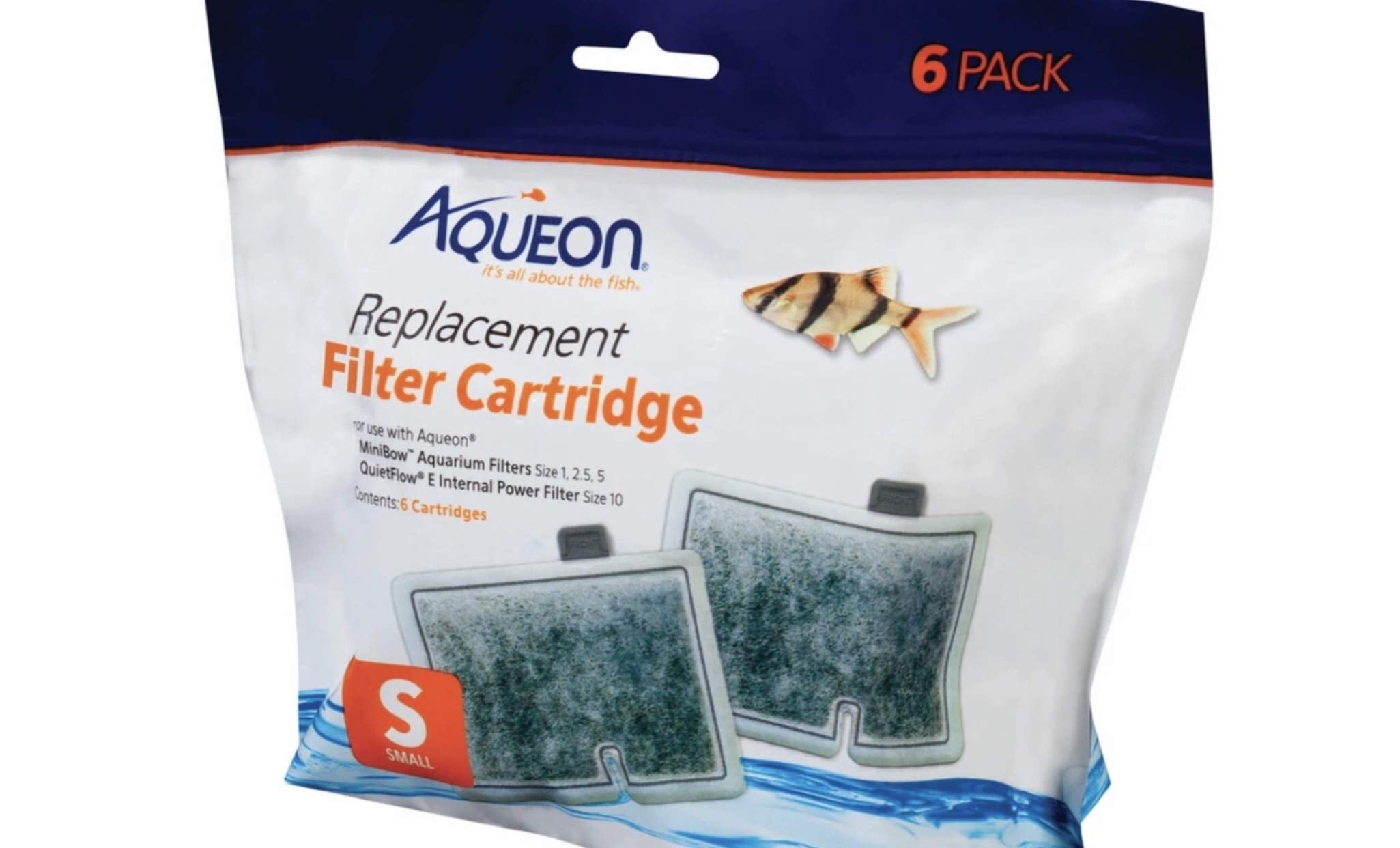 Aqueon Filter Cartridge Small/6 Pk - Aquarium Filter Cartridge - 6 Count Main image