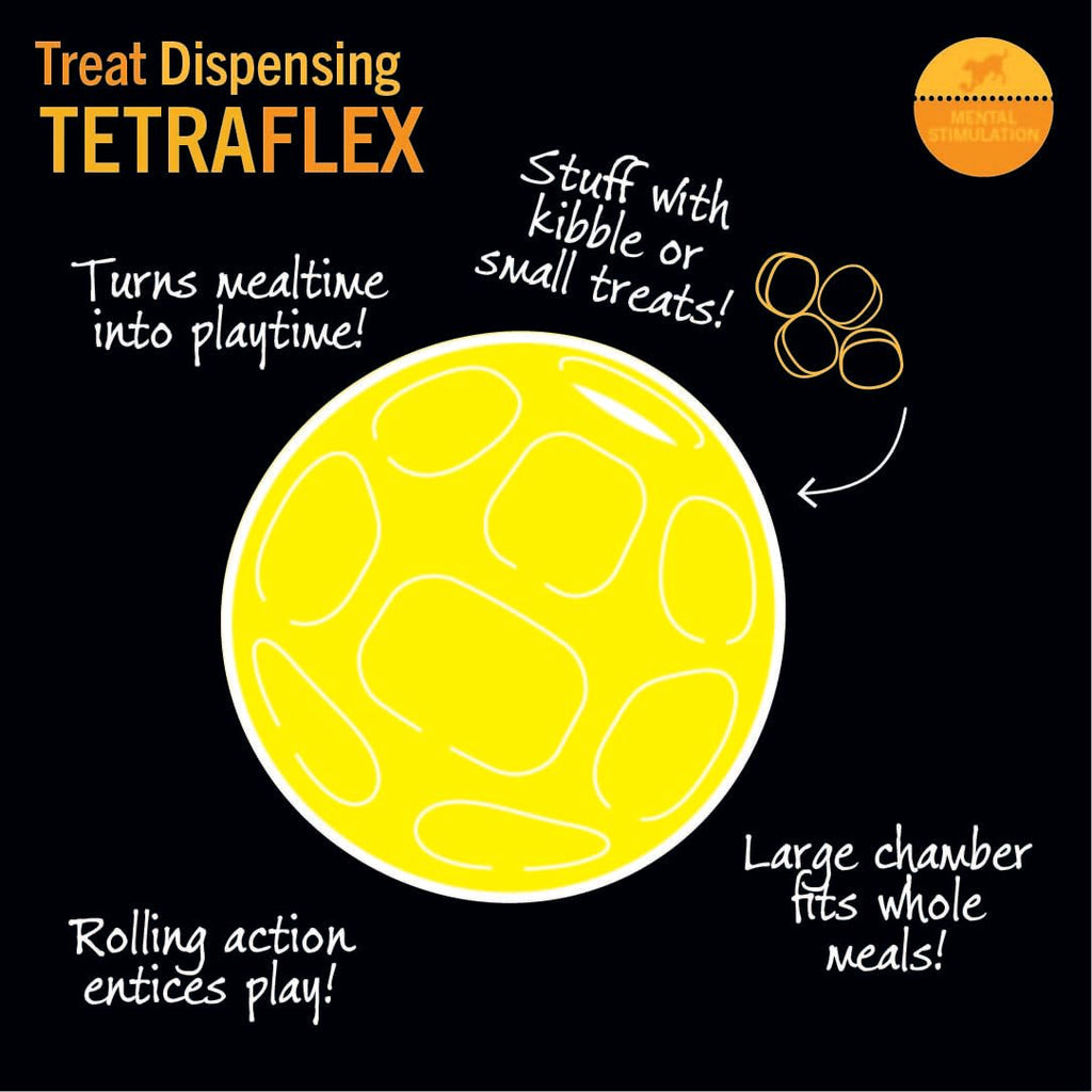 Starmark Treat Dispensing Tetraflex Dog Toy Small