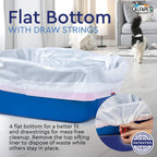 Alfapet Self Sifting Cat Litter Box Liners, Set of 21, Flat Base, XL Design, With Inbuilt Drawstrings, Fits Large Trays, Reinforced, 36 in x 18 in