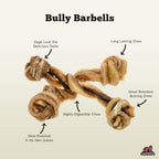 Redbarn Bully Barbells for Dogs, Pack of 10