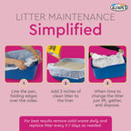 Alfapet Elastic Cat Litter Box Liners - Extra Giant 10 Count - Tear-Resistant Cat Litter Bags - Waterproof Kitty Litter Liners - Fits Litter box Pan Sizes XL, Giant, X-Giant, 37" x 18", 20 lb Capacity