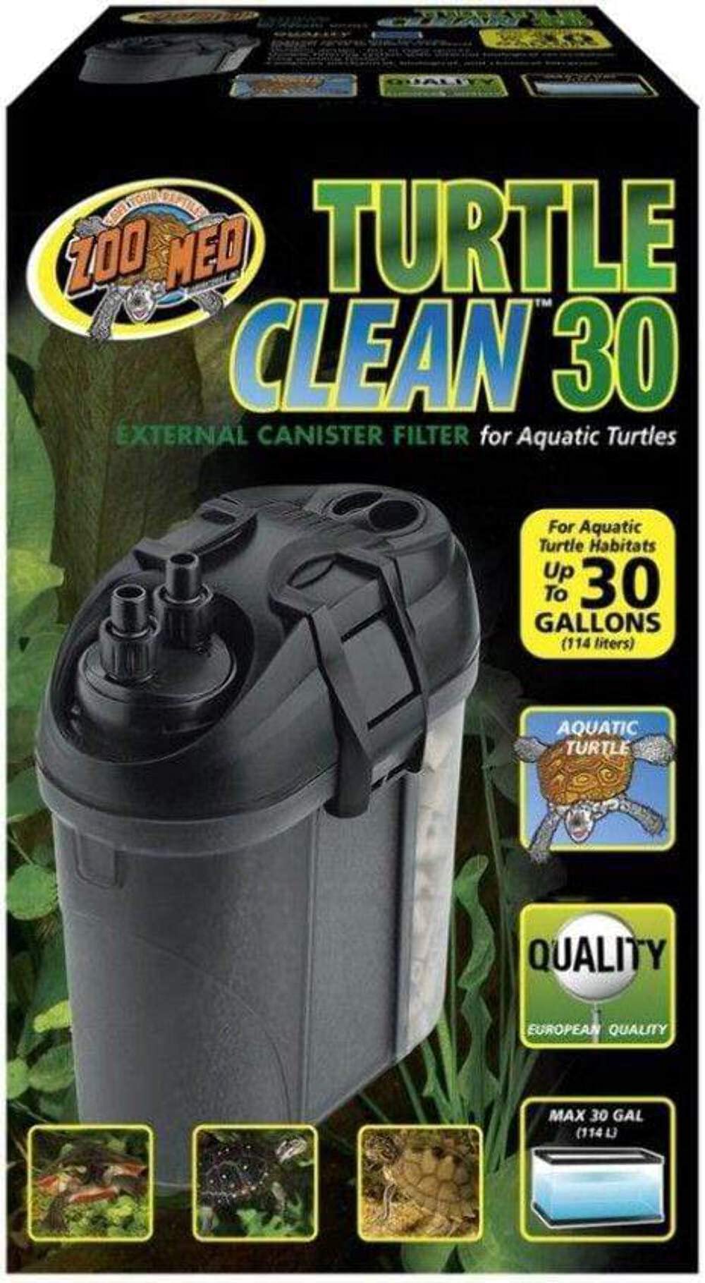 Zoo Med Turtle Clean 30 External Canister Filter for Aquatic Turtle Habitatsup To 30 gallon Main image