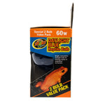 Zoo Med (3 Boxes) 2-Pack Daylight Blue Reptile Bulb, 60-watt - 6 Bulbs Total