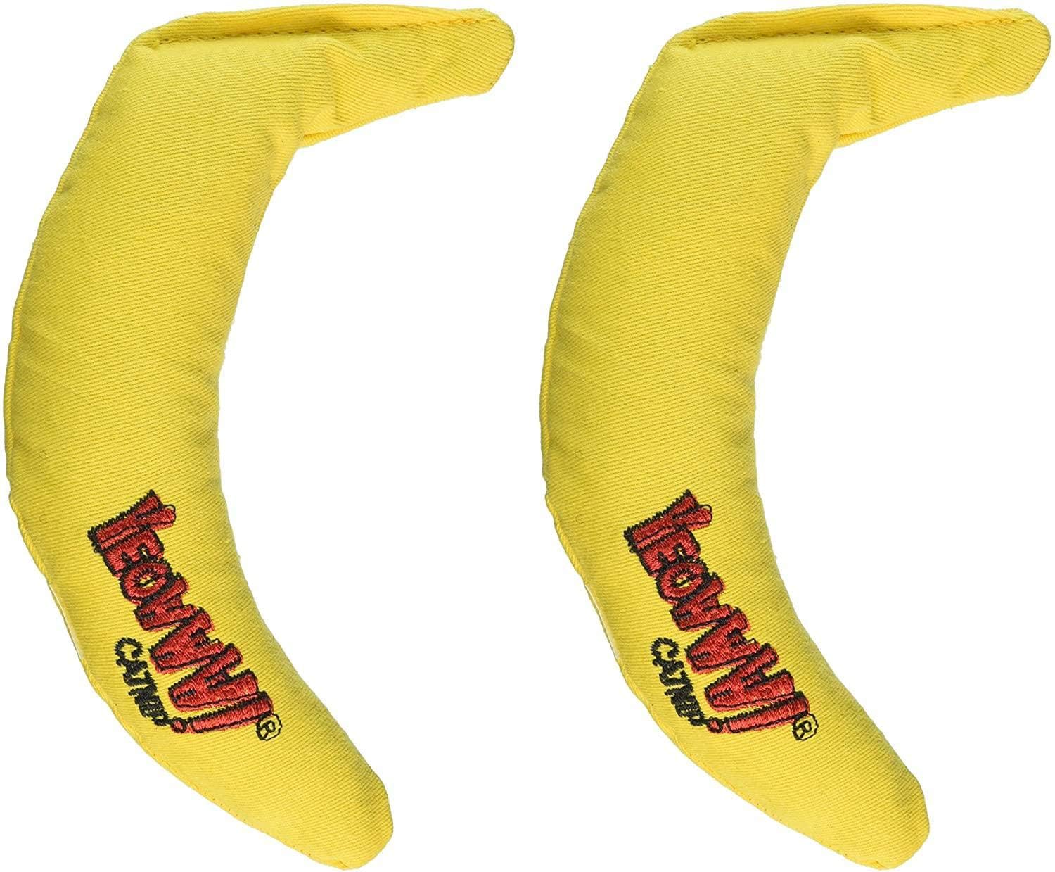 Yeowww! Yellow Banana Catnip Toy (2 Pack) Secondary image