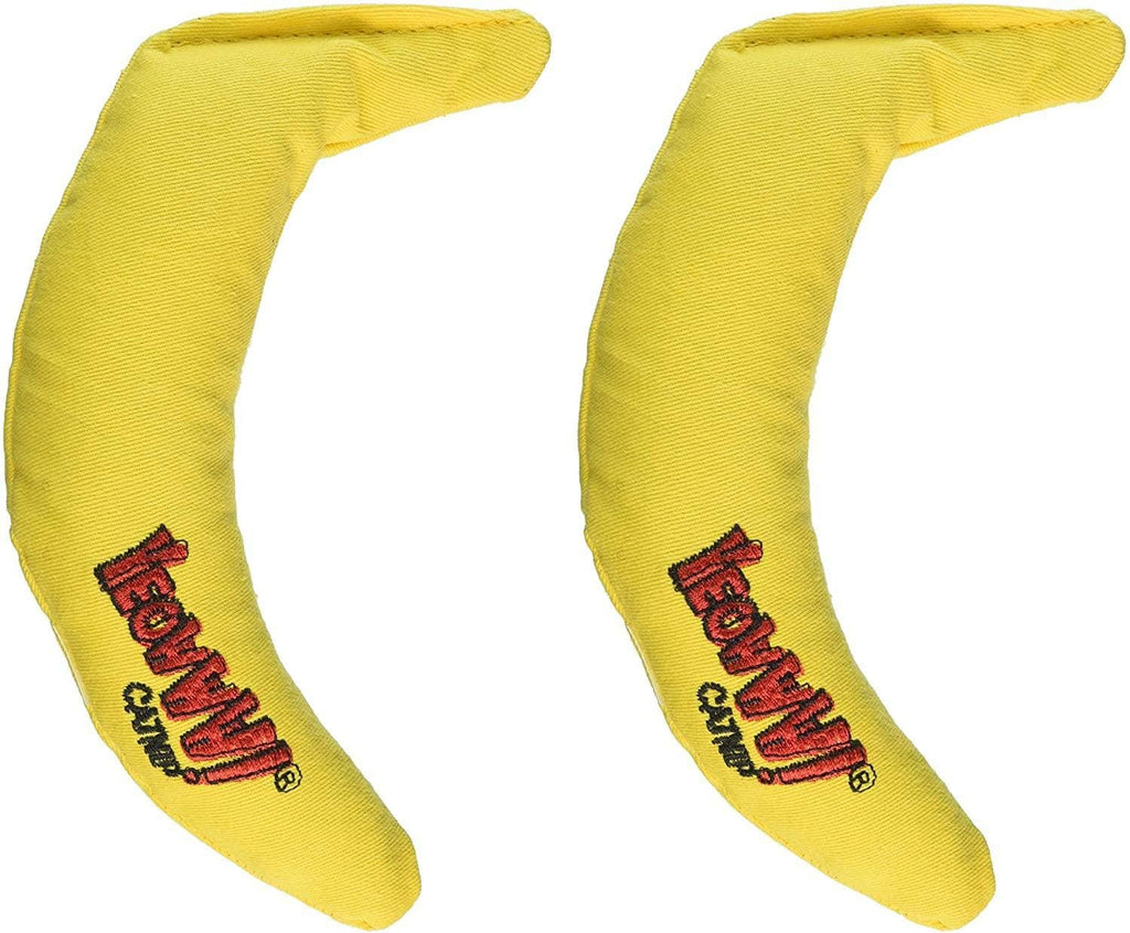 Yeowww! Yellow Banana Catnip Toy (2 Pack)