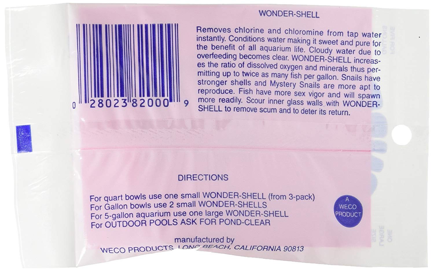 (6 Pack) Weco Wonder Shell Natural Minerals, Large, for a Total of 6 Large Shells Main image