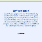 PetSport USA 4" Giant Tuff Balls for Large Dogs [Pet Safe Non-Toxic Industrial Strength Tennis Balls for Exercise, Play Time & Dog Training](3 Pack)