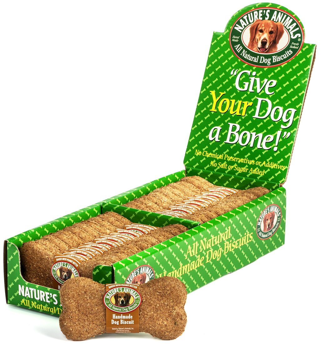 Nature's Animals Original Bakery Biscuits, All Natural Dog Treats, 24 Count