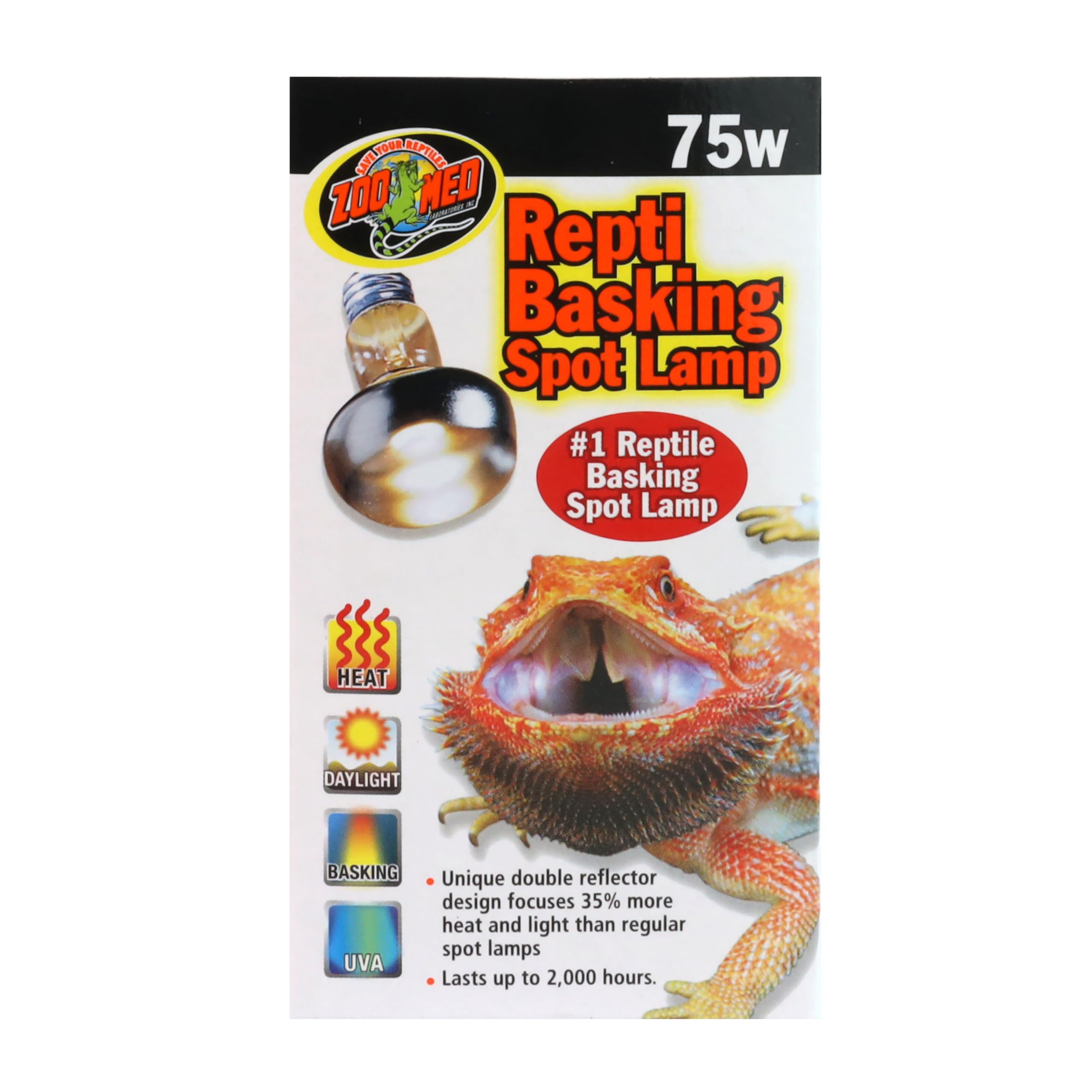 Zoo Med Repti Basking Spot Lamp Replacement Bulb 75 Watts - Pack of 3 Main image