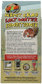 (3 Pack) Zoo Med Hermit Crab Salt Water Conditioner, 2.25-Ounce Each