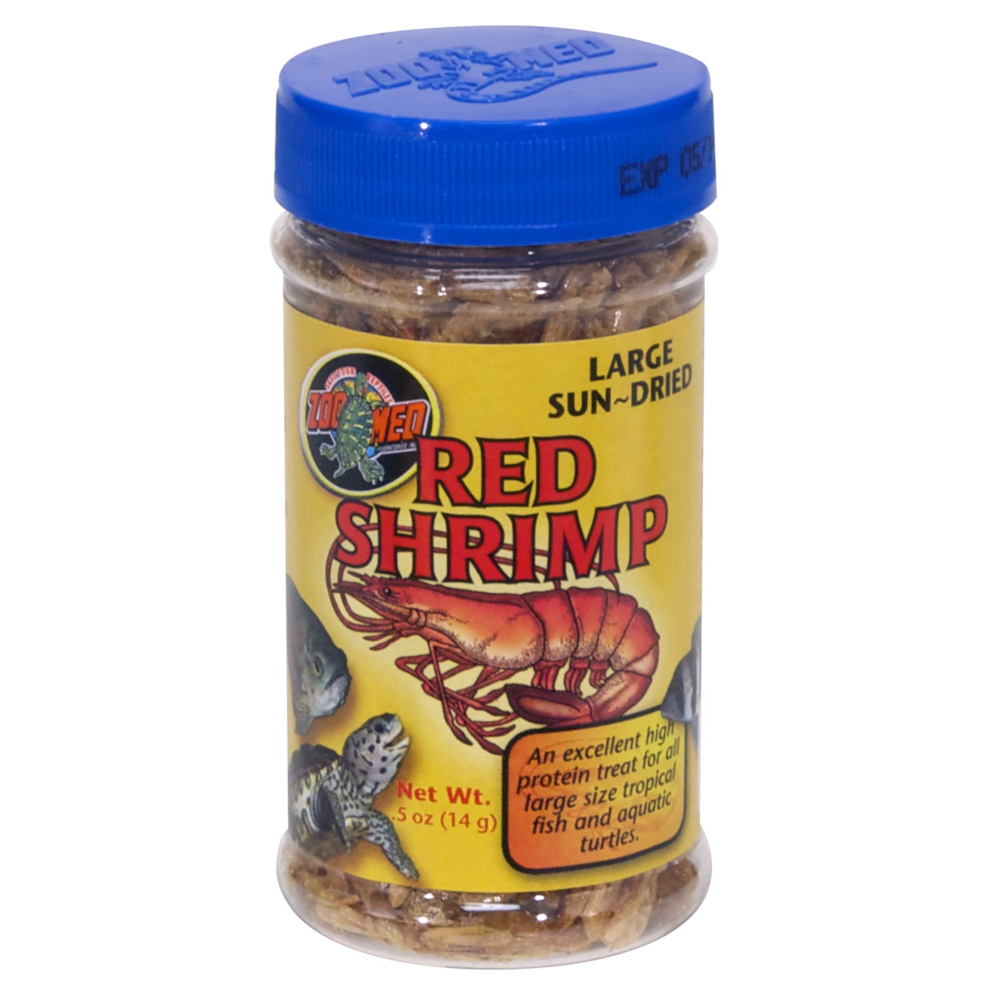 Zoo Med Large Sun-Dried Red Shrimp Aquatic Turtle Food 0.5 oz. Main image