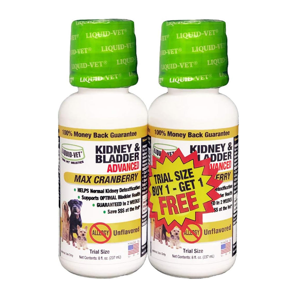 Premium Easy to Dose Liquid for All Dogs with Cranberry & D-Mannose: Comprehensive Dog Formula for Kidney & Bladder Support