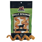 Redbarn Premium Bully Spring for Dogs, 4-6", 3 Count – All-Natural Slow Roasted Single Ingredient Beef Pizzle Pet Chews - Highly Digestible Rawhide Alternative and Long Lasting Spiral Sticks