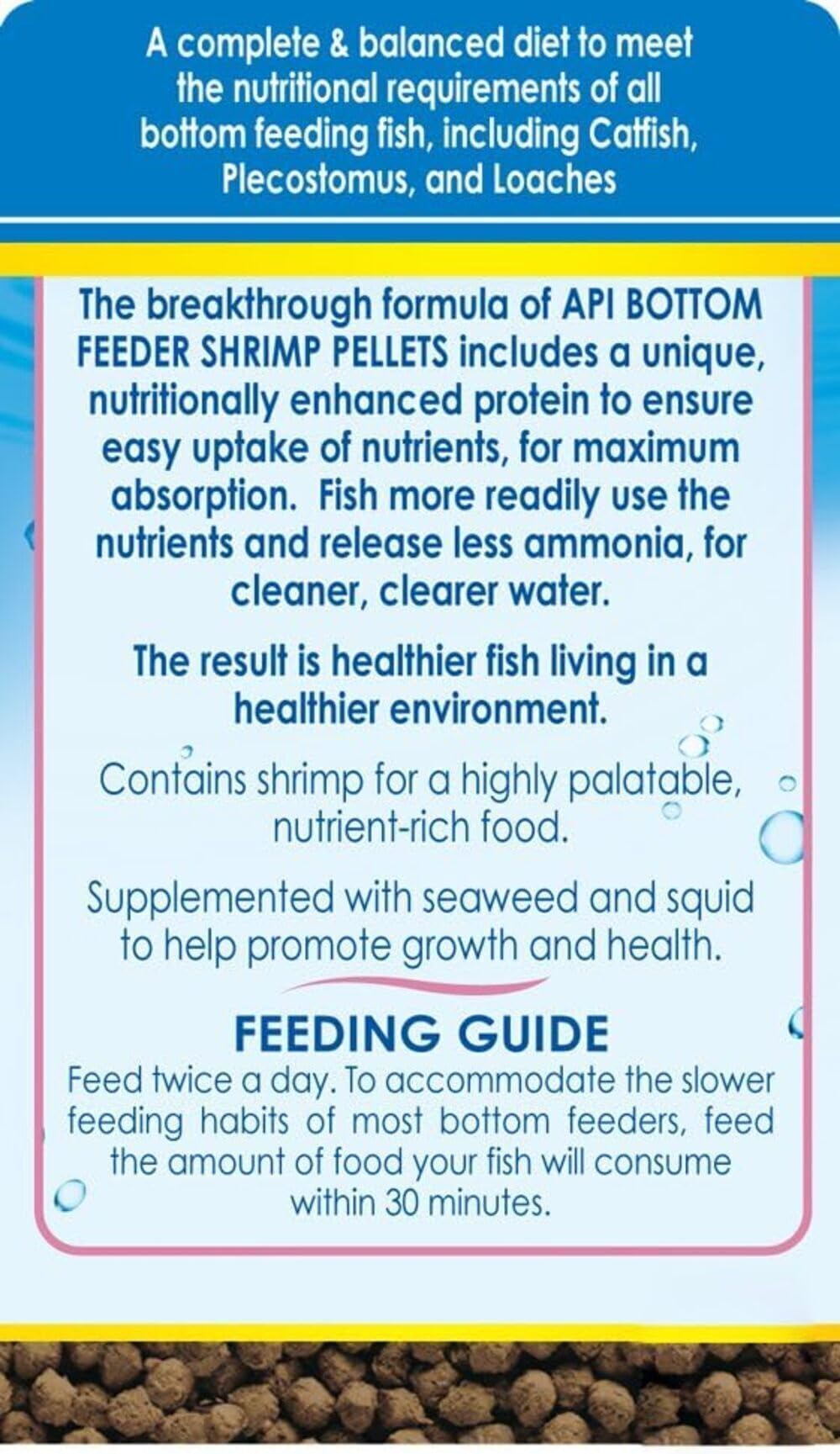 API Bottom Feeder Shrimp Pellet 7.9 Ounce (2 Pack)