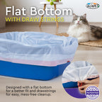 Cat Litter Box Liners Alfapet Heavy Duty Flat Bottom - Extra Giant10 Count - Tear-Resistant Cat Litter Bags - Kitty Litter Liners for Rectangular Litterbox Pans, 36” x 18” x 2MIL Thick 30 lb Capacity