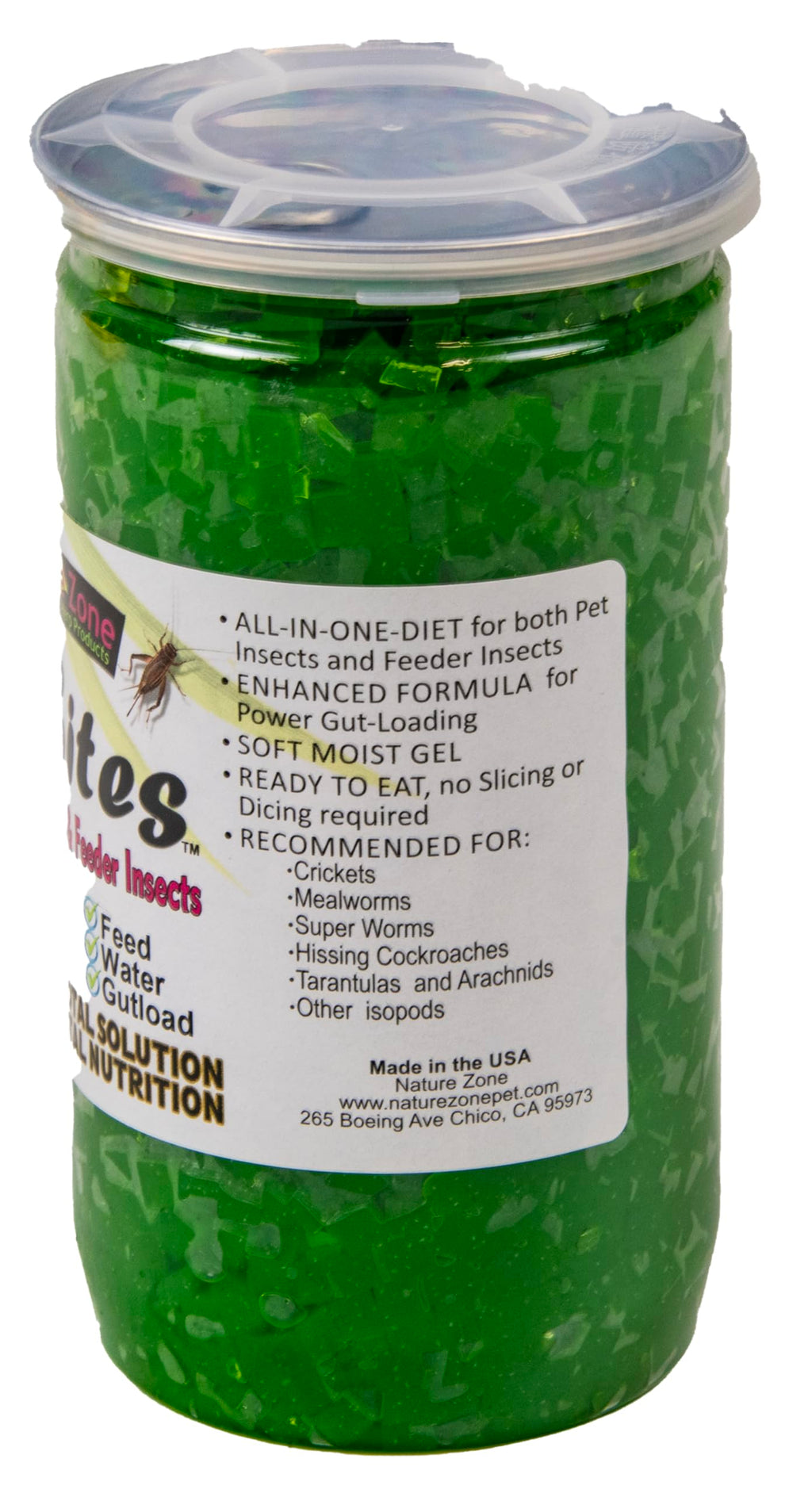 Nature Zone SNZ54511 Feeder Insects Total Bites Soft Moist Food with Spirulina, 9-Ounce