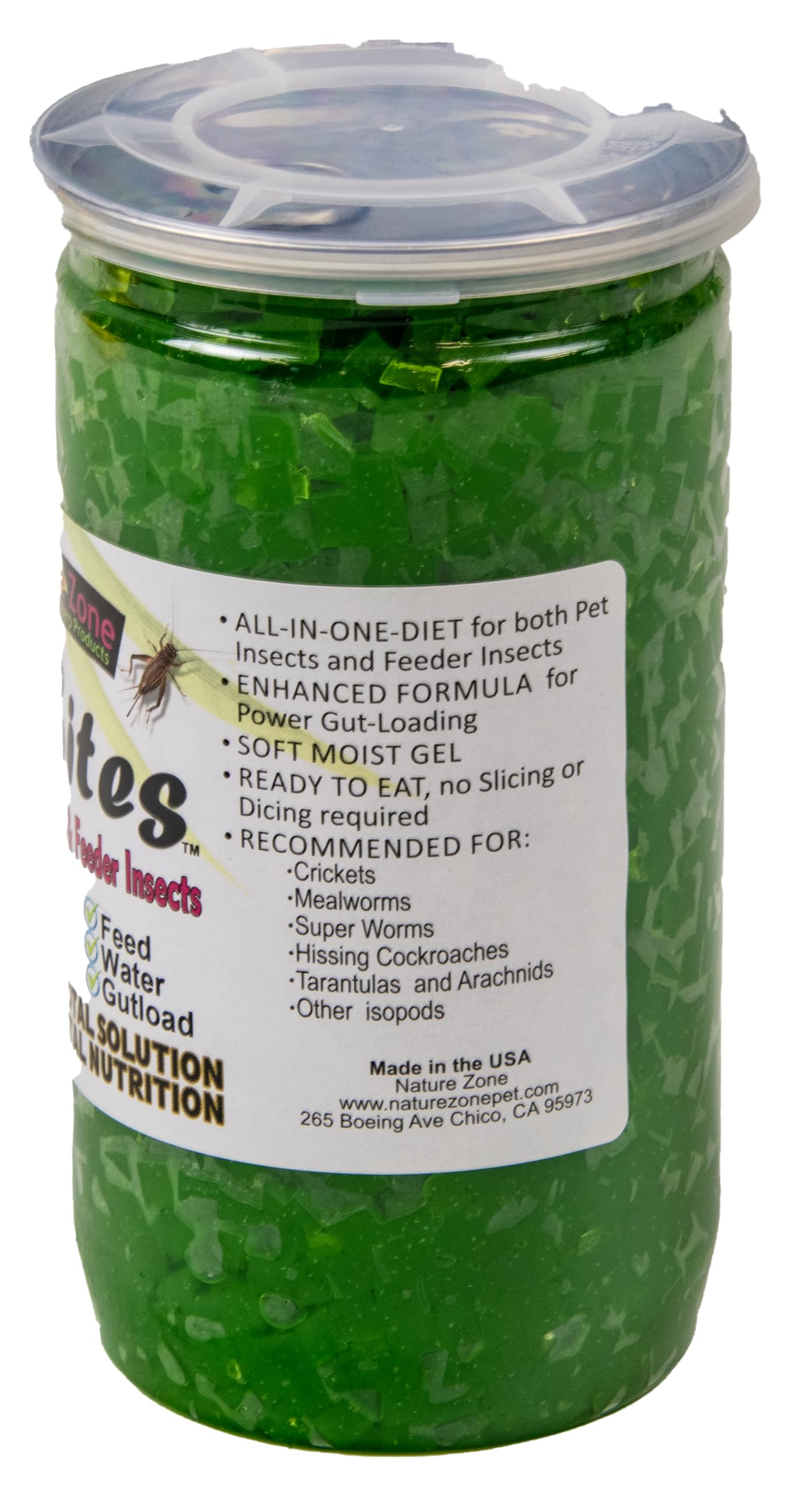Nature Zone SNZ54511 Feeder Insects Total Bites Soft Moist Food with Spirulina, 9-Ounce