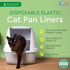 Alfapet Elastic Cat Litter Box Liners - Super Jumbo 13 Count - Tear-Resistant Cat Litter Bags, Waterproof Kitty Litter Liners - Fits Litterbox Pan Sizes X-Giant, Jumbo 42" x 20" x 2 MIL 30 lb Capacity