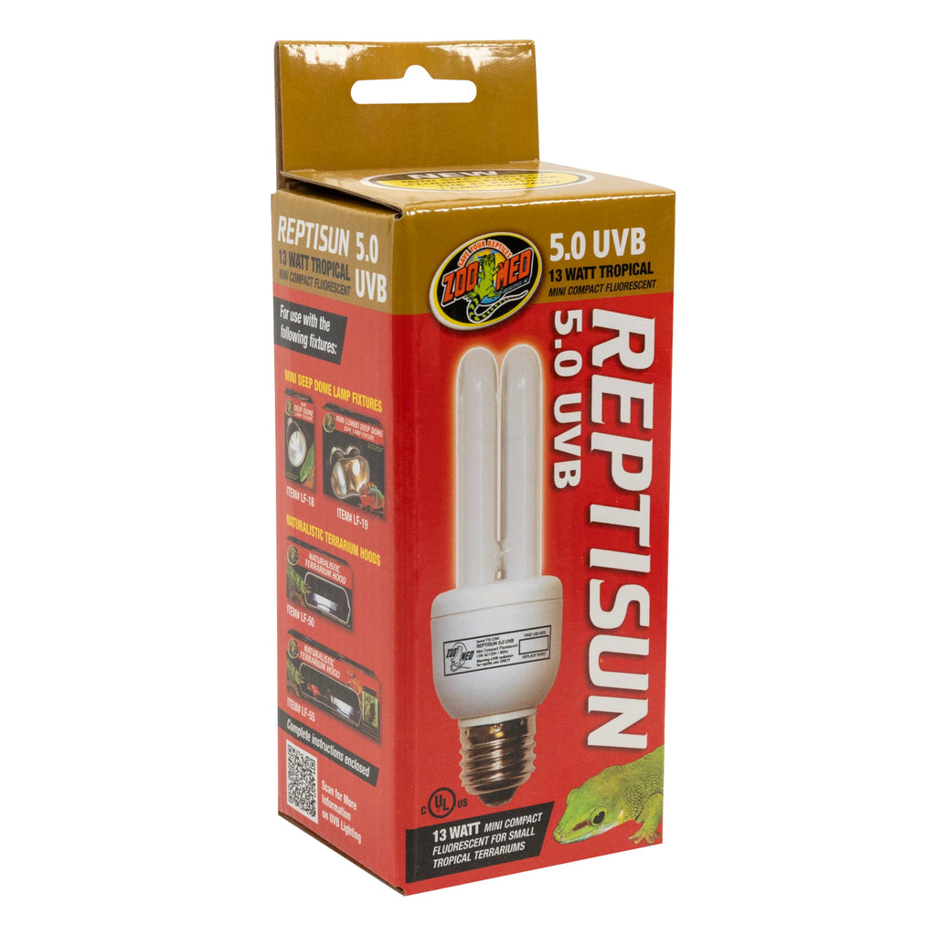 Reptisun 5.0 Uvb Mini Compact Fluorescent (Pack of 2)