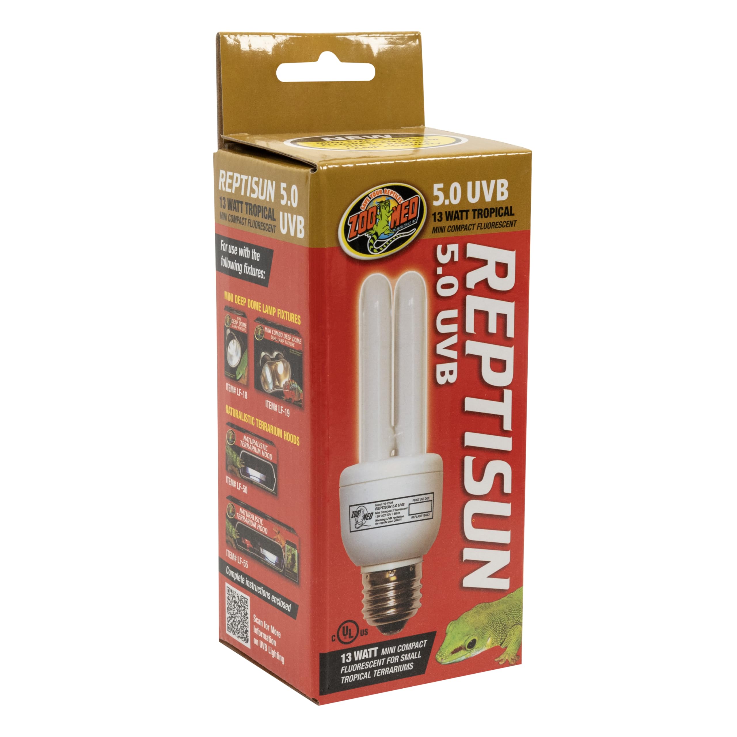 Reptisun 5.0 Uvb Mini Compact Fluorescent (Pack of 2)