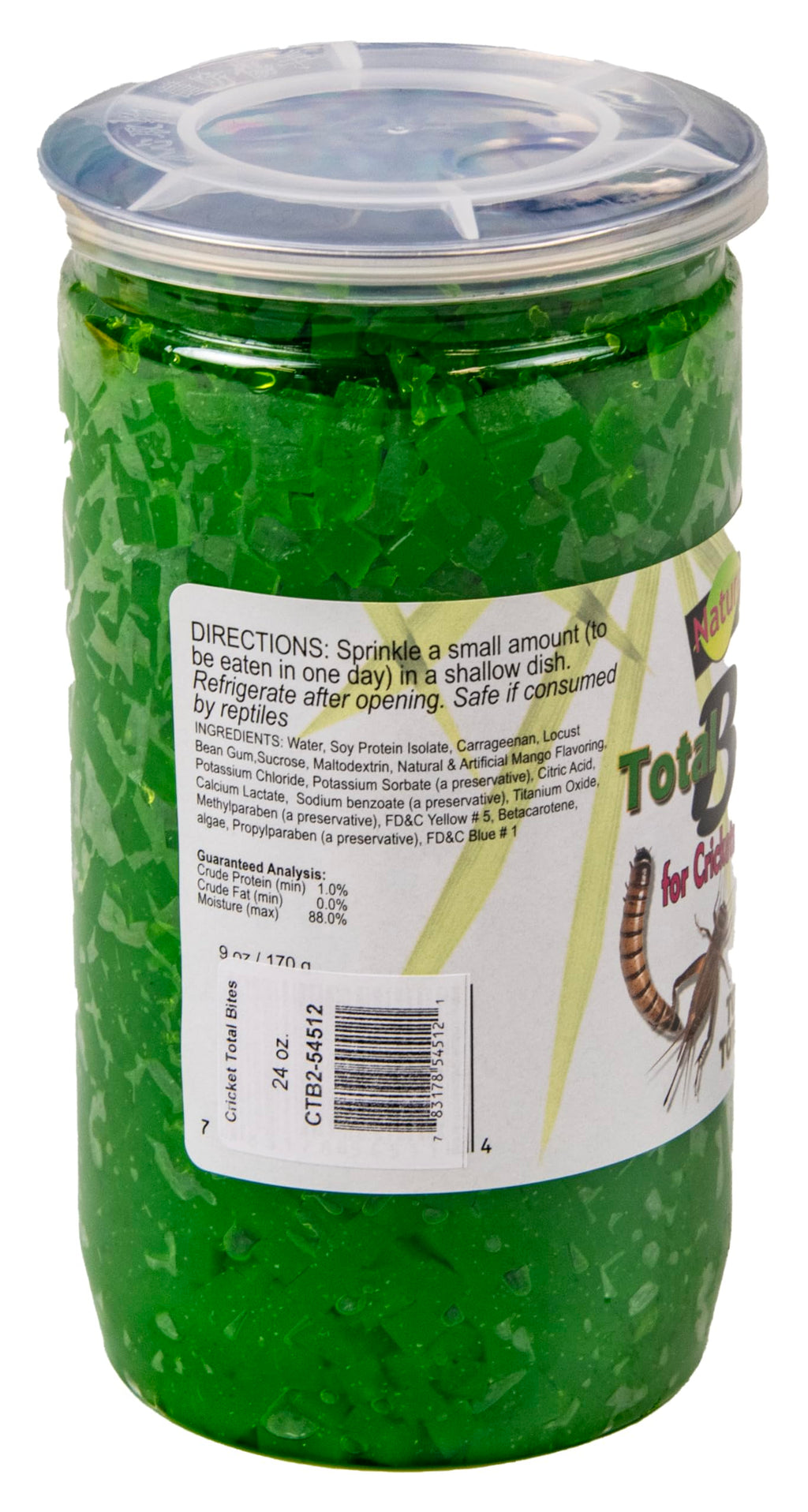 Nature Zone SNZ54511 Feeder Insects Total Bites Soft Moist Food with Spirulina, 9-Ounce