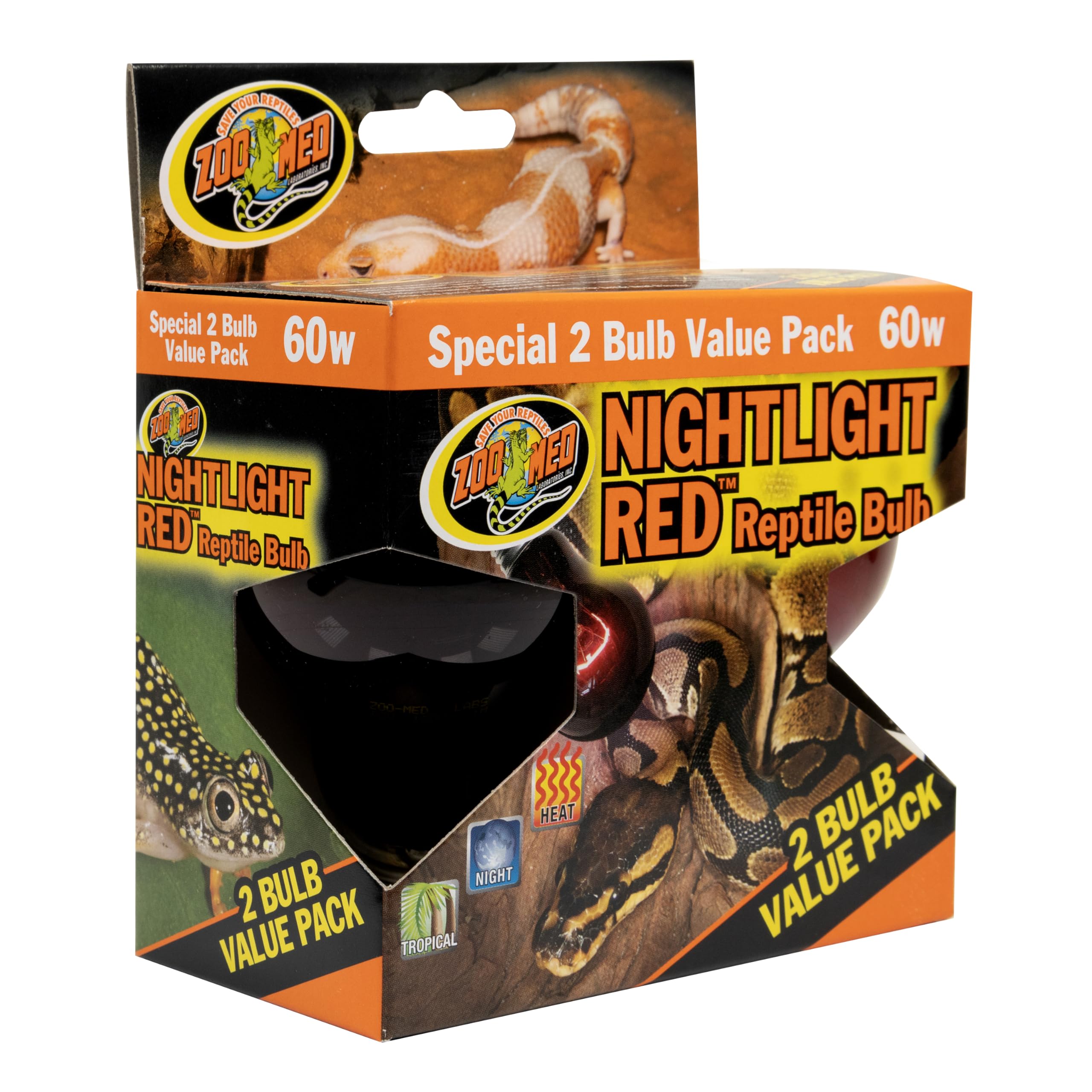 Zoo Med Nightlight Reptile Bulb, 60-watt, Red Main image