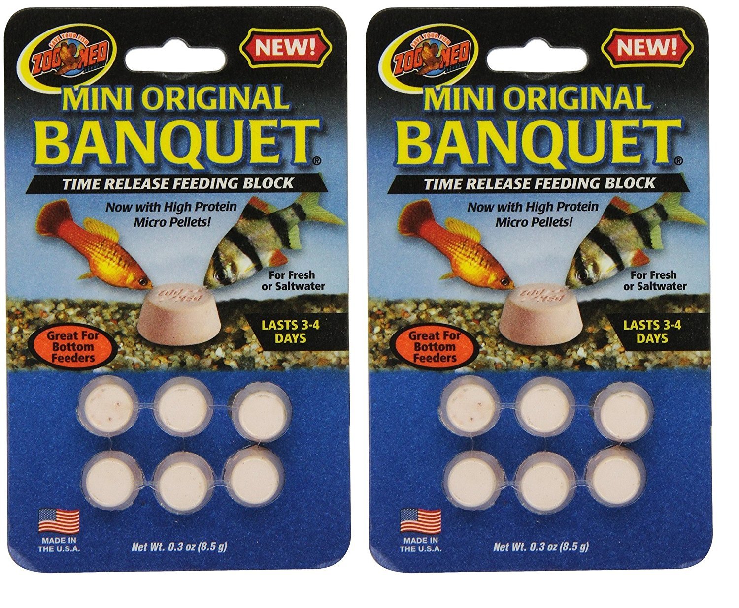 Zoo Med Laboratories AZMBB2 Mini Banquet Block Feeders, 12 Count