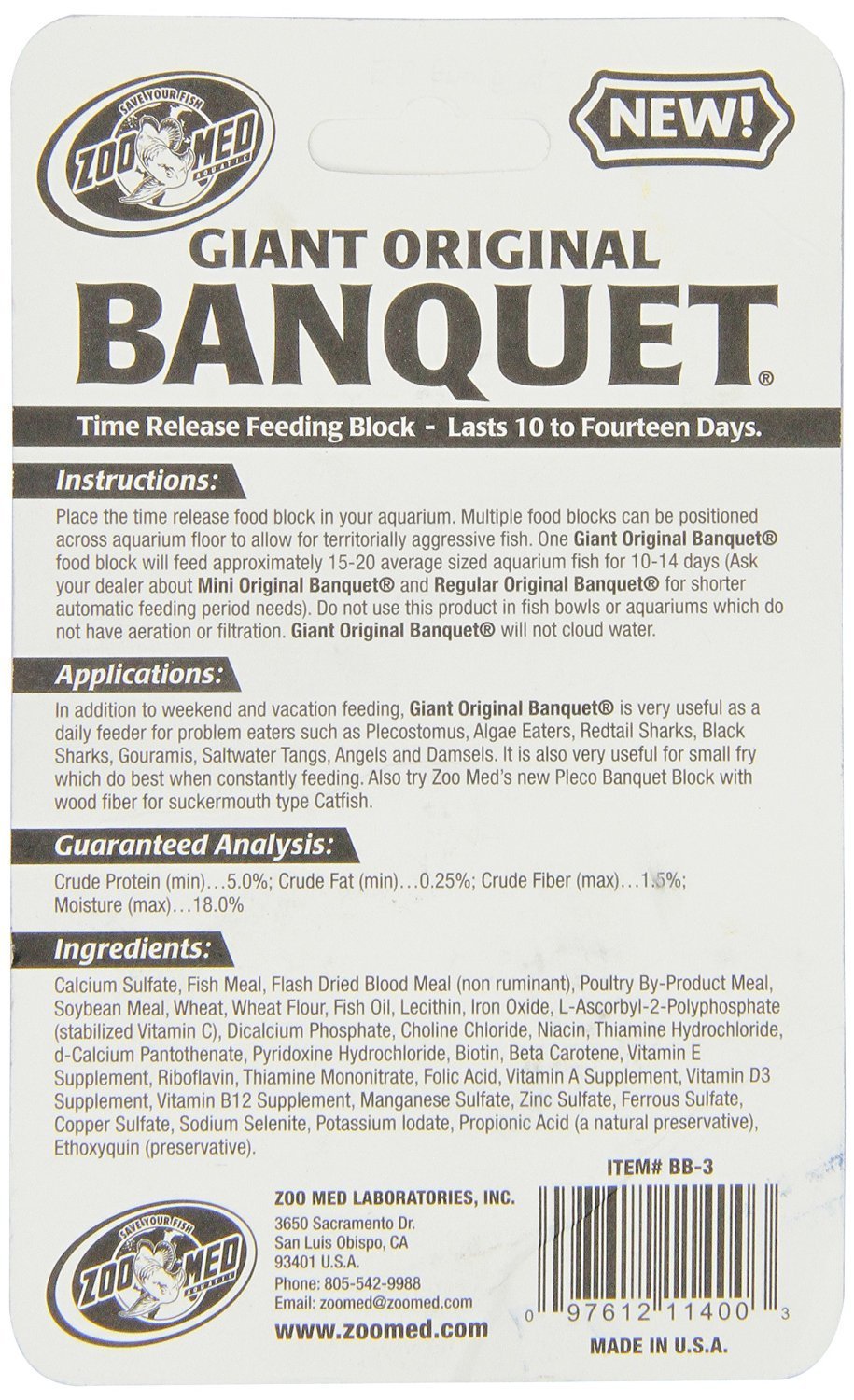 Zoo Med Laboratories Giant Banquet Block Feeder (3 Pack) Secondary image