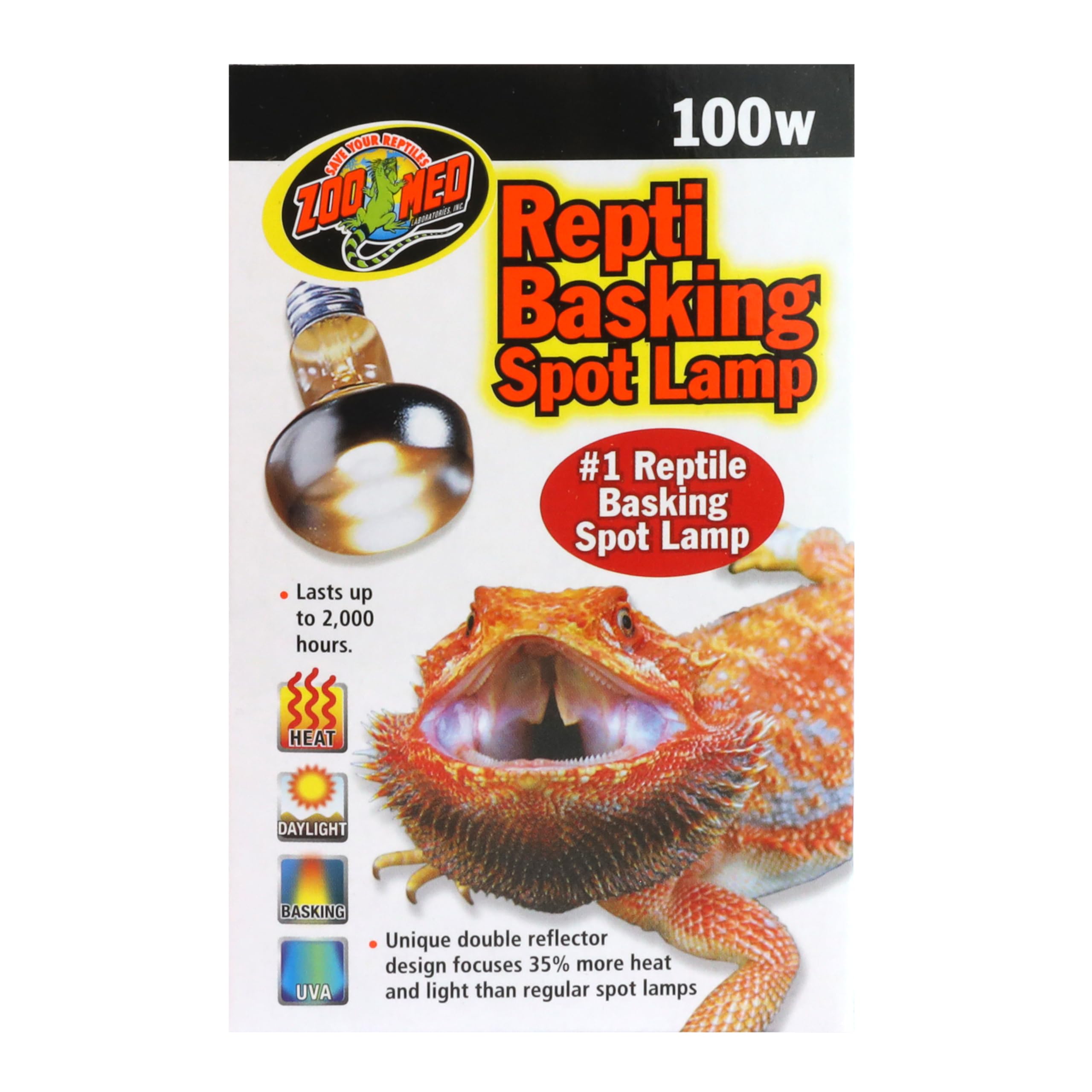 Zoo Med Repti Basking Spot Lamp Replacement Bulb 100 Watts - Pack of 3