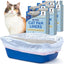 Alfapet Self Sifting Cat Litter Box Liners, Set of 42, Flat Bottom, Reinforced, XL Design for Large Trays, 13 Gallons
