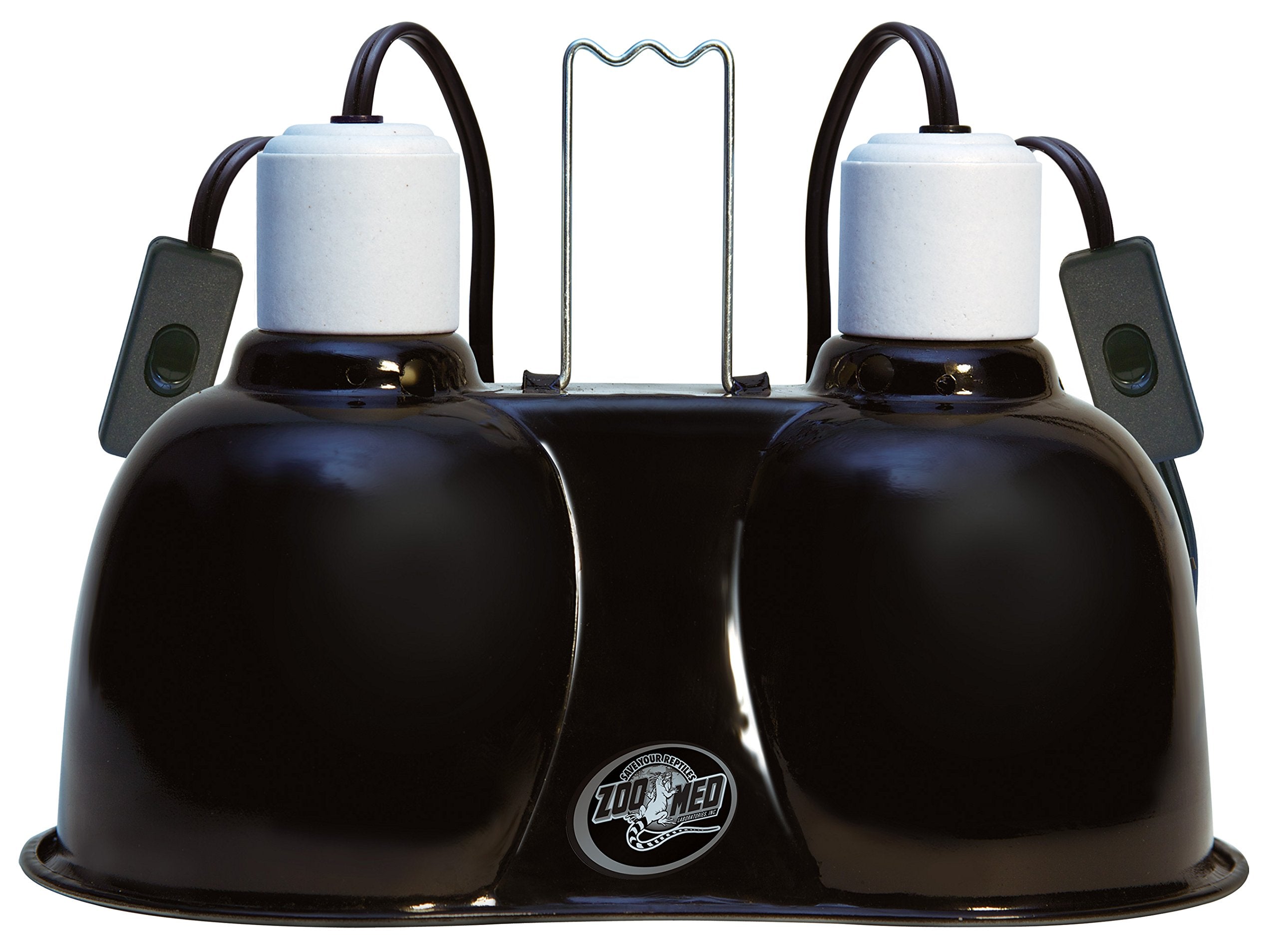 Zoo Med Combo Mini Deep Dome Clamp Lamp Fixture 2 x 5-1/2 Inch Deep Domes Main image