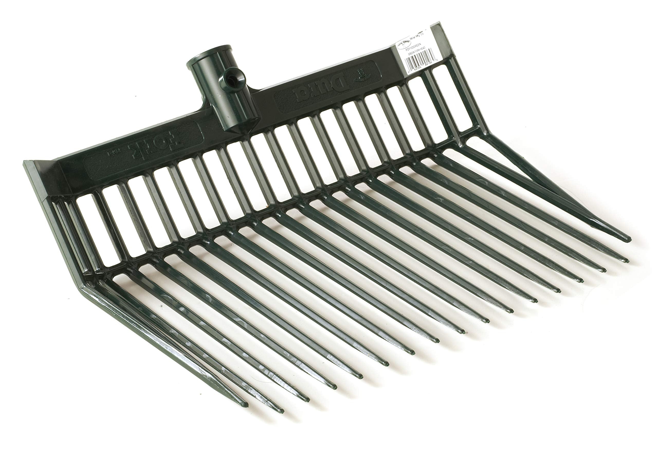 Little Giant® DuraFork Pitch Fork Replacement Head | Durable Polycarbonate Stable Fork Head with Angled Tines | Manure Fork | Made in USA (Pack of 1, Purple)