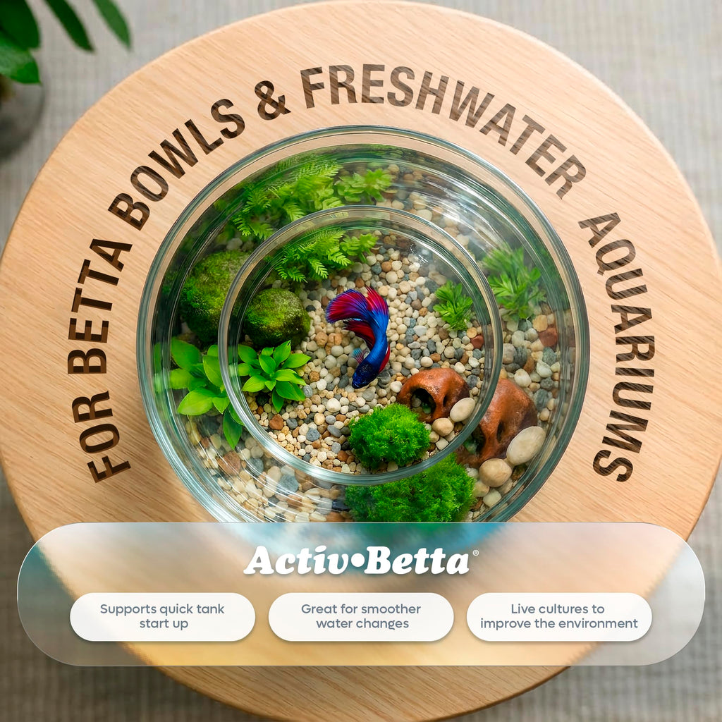 Activ Betta Bio-Activ Live Aqueous Solution – 1 Gallon – Instant Aquarium Cycling, Denitrifying Formula & Trace Elements for Betta Fish Tanks & Freshwater Aquariums