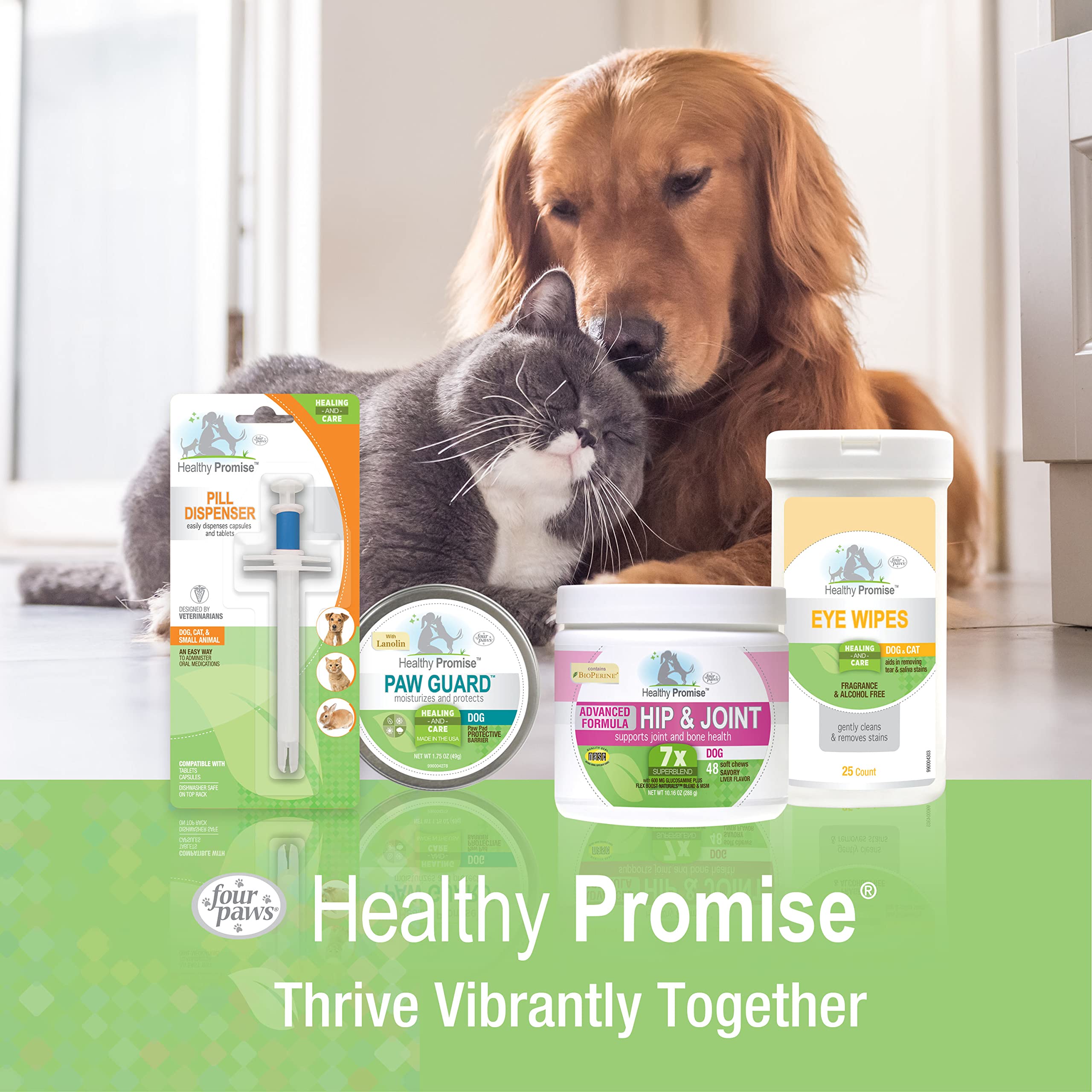 Four Paws Healthy Promise Grooming Soothing Aloe Ear Mite Remedy Solution for Dogs, Odor Reducing & Itch Relief, 0.75 Fl. Oz.