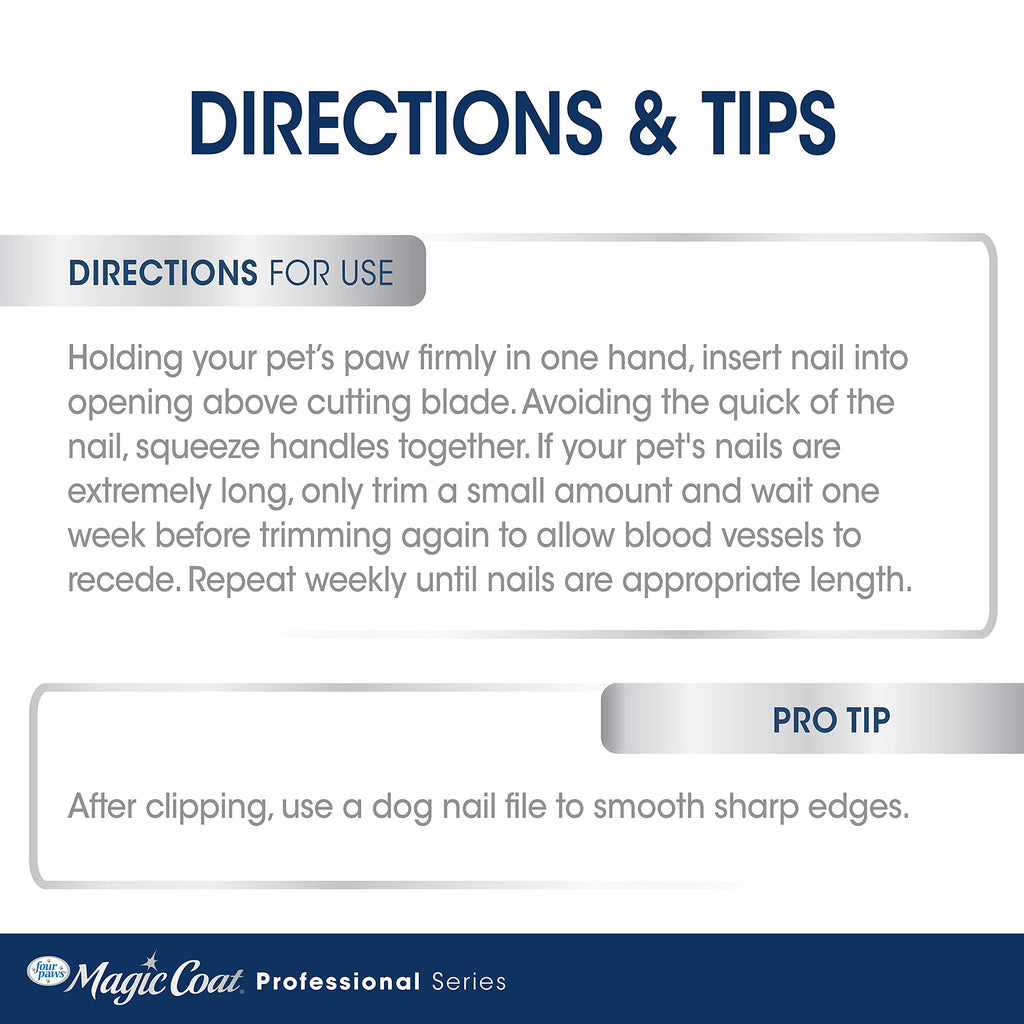 Four Paws Magic Coat Professional Series Non-Slip Grip Dog Nail Clipper, Claw Trimmer for Dogs, 1 Count