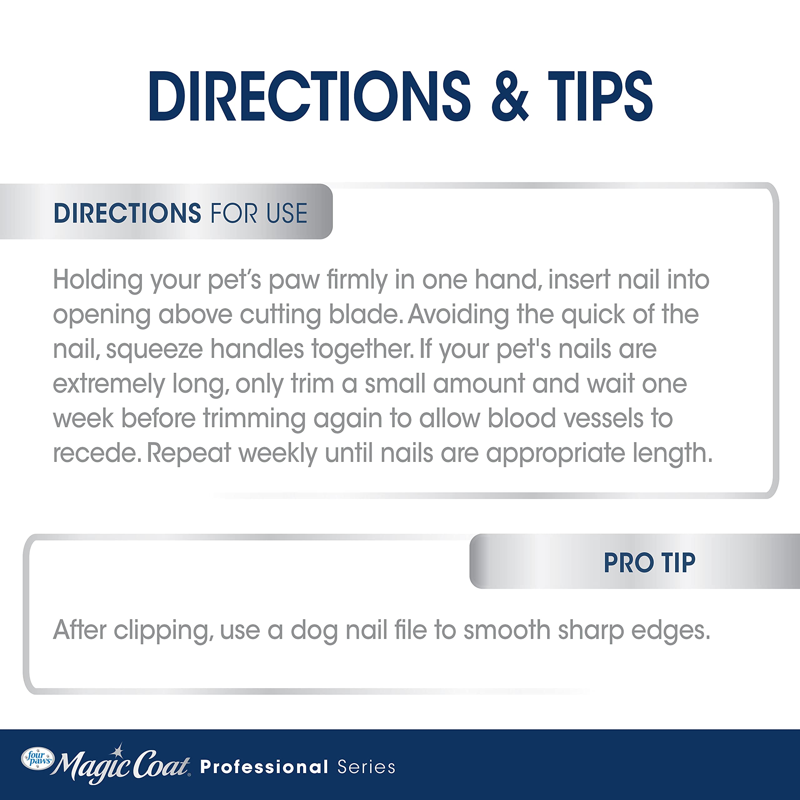 Four Paws Magic Coat Professional Series Non-Slip Grip Dog Nail Clipper, Claw Trimmer for Dogs, 1 Count