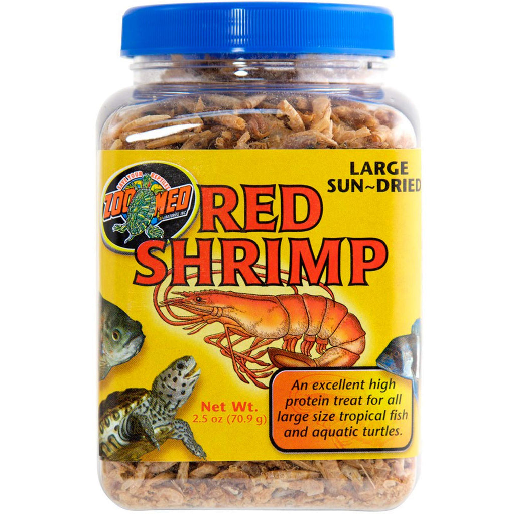 Zoo Med Large Sun-Dried Red Shrimp Aquatic Turtle Food 0.5 oz.