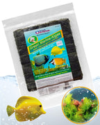 Ocean Nutrition Seaweed Select Green Marine Algae - Nutritious Fish Food for Herbivorous Marine Fish, Live Fish & Invertebrates - Natural Seaweed Sheets with Garlic Extract - 50 Sheets, 5.29 oz (150g)