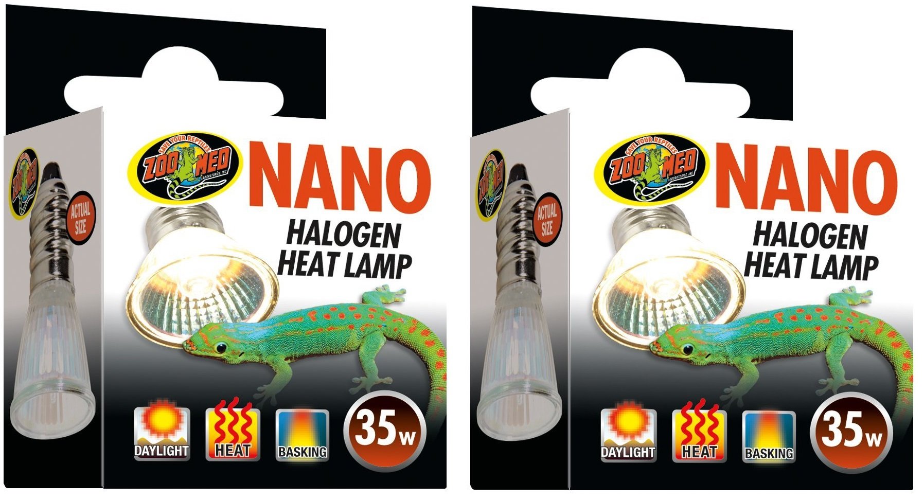 (2 Pack) Zoo Med Labs 35W Nano Halogen Heat Lamp Main image