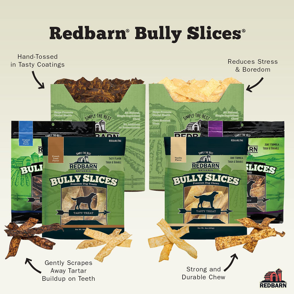 Redbarn Pet Products Bully Slices for Dogs Vanilla Natural Dental Treats 1 Bag