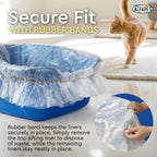 Cat Litter Box Sifting Liners Alfapet - Extra Giant 50 Count - Tear-Resistant Cat Litter Bags - Waterproof Kitty Litter Liners - Fits Almost All Litterbox Pan Sizes, 40" x 38", 30 lb Capacity