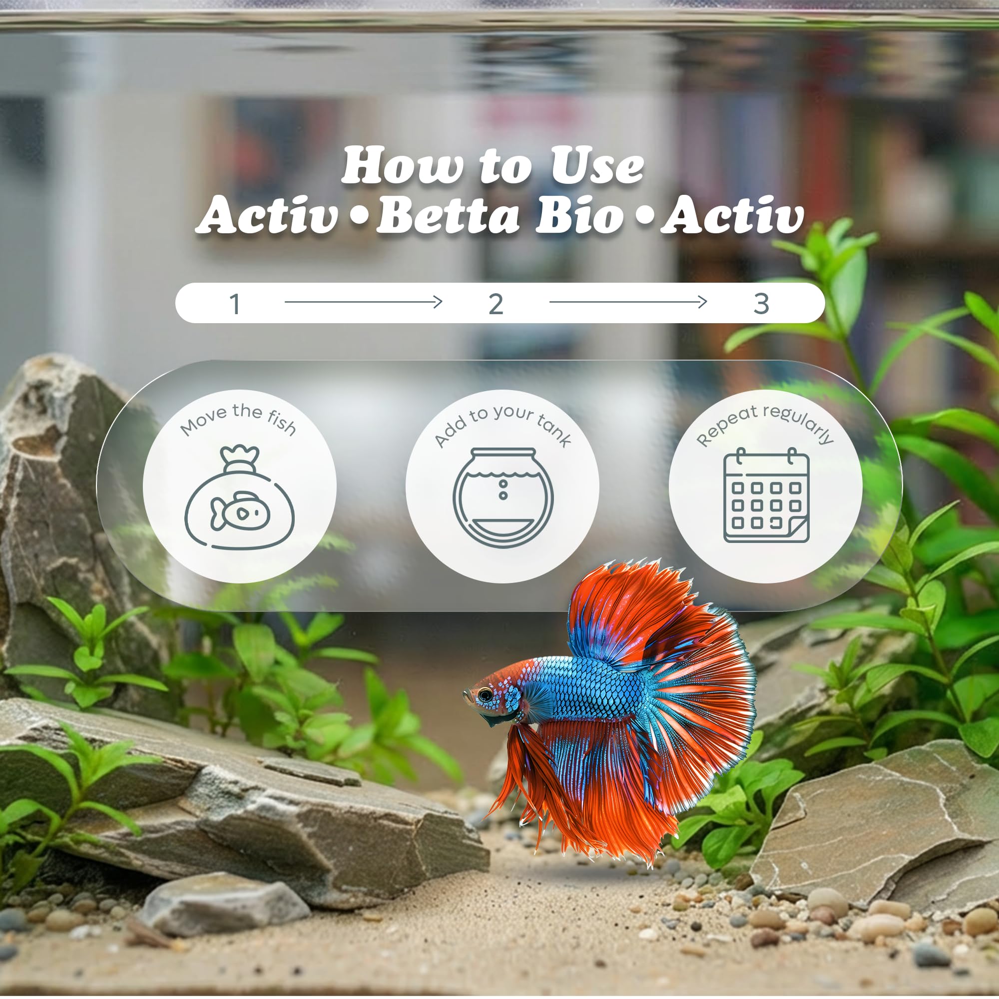 Activ Betta Bio-Activ Live Aqueous Solution – 1 Gallon – Instant Aquarium Cycling, Denitrifying Formula & Trace Elements for Betta Fish Tanks & Freshwater Aquariums