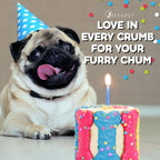 BETAPET Dog Birthday Cake for Dogs to Eat - Rice Cake Based Dessert Made with Dog Birthday Treats and Human Grade Ingredients - Happy Birthday Dog Cake - Dog Birthday Gift for Puppy